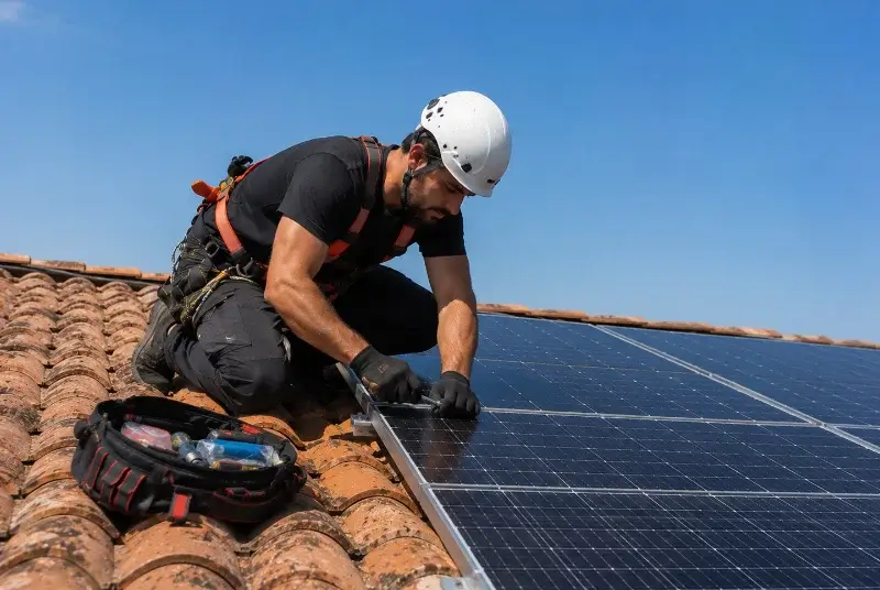 Maintenance et monitoring de panneaux solaires à Tornac